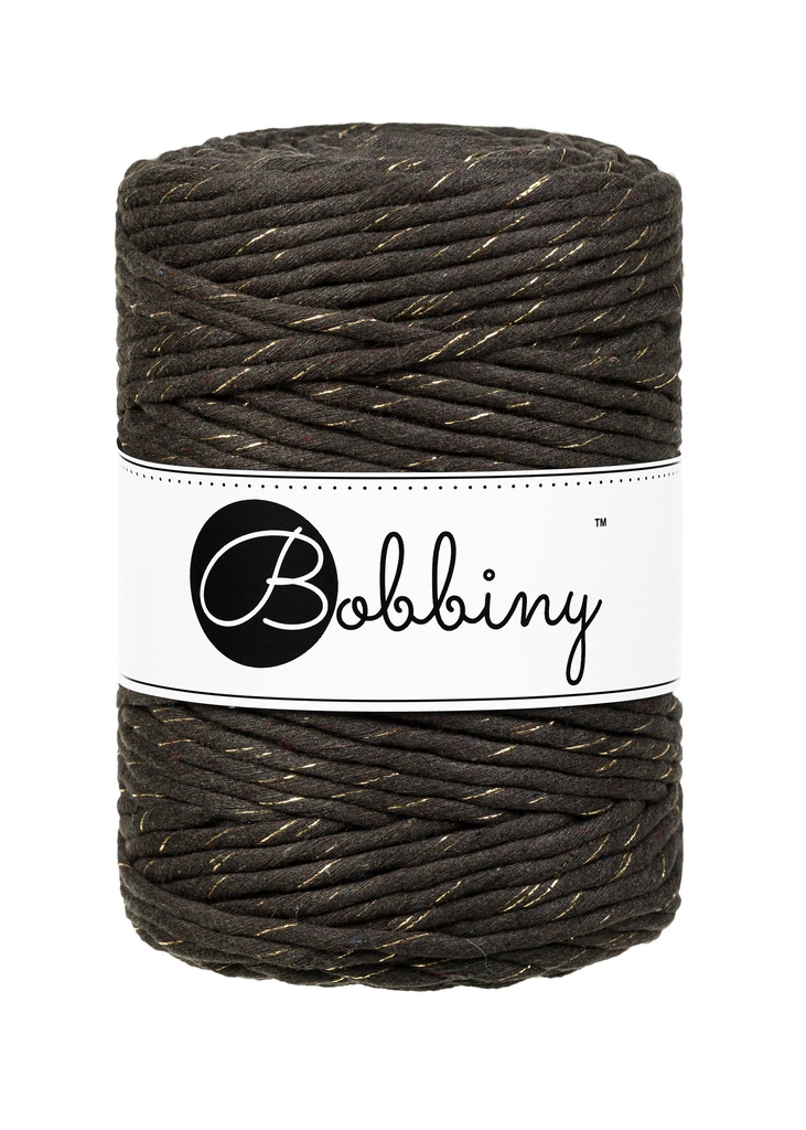 Corde Macramé Peigné 5mm Bobbiny - Couleur Golden Espresso