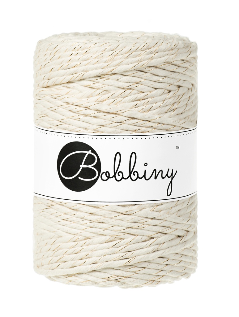 Corde Macramé Peigné 5mm Bobbiny - Couleur Golden Natural