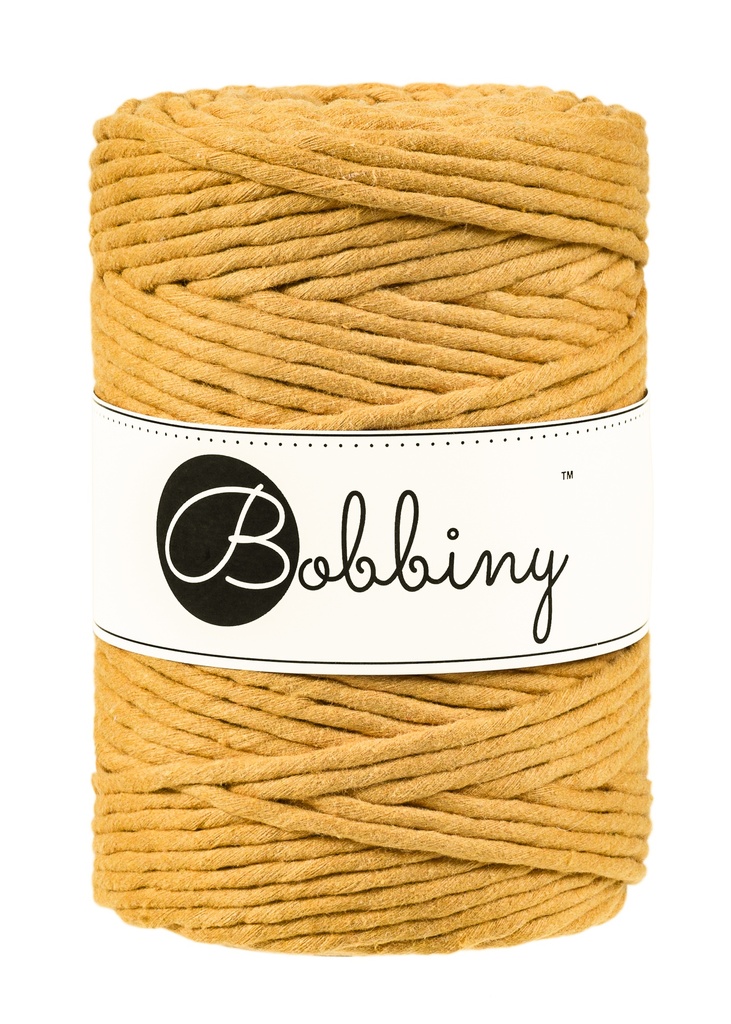 Corde Macramé Peigné 5mm Bobbiny - Couleur Mustard
