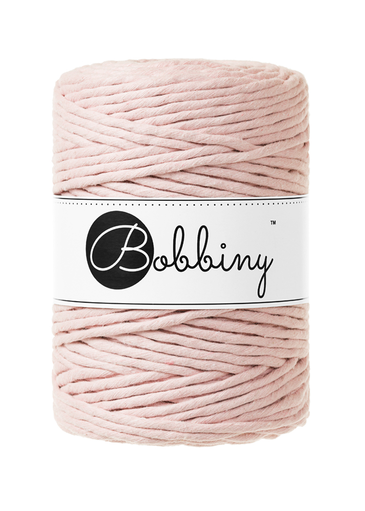 Corde Macramé Peigné 5mm Bobbiny - Couleur Pastel Pink