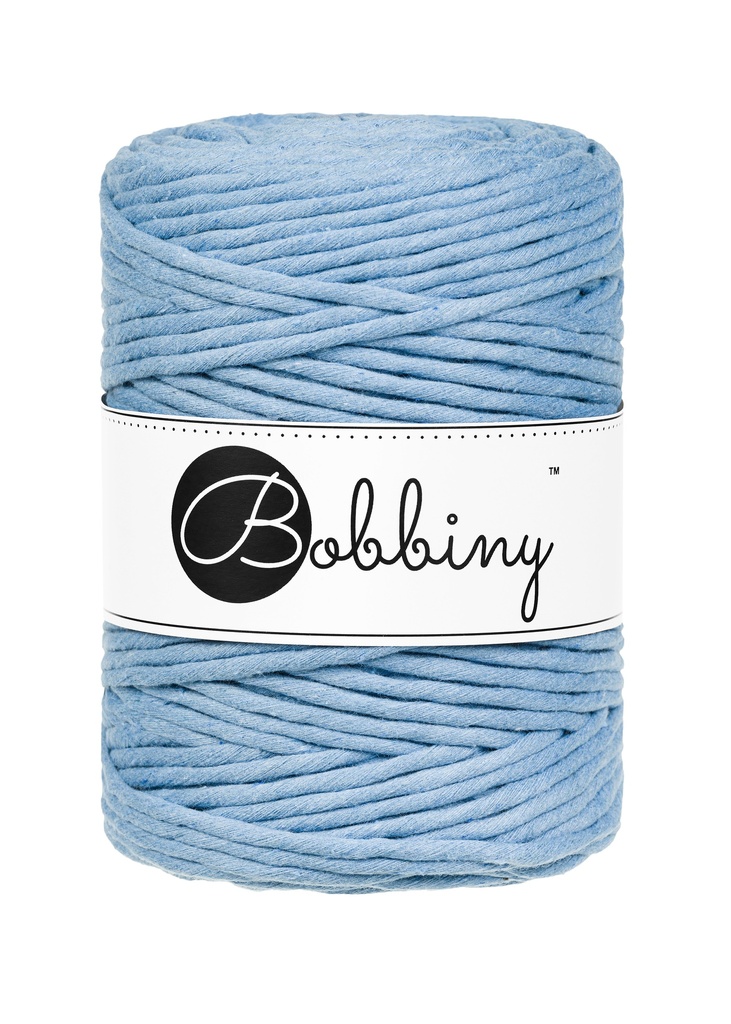 Corde Macramé Peigné 5mm Bobbiny - Couleur Perfect Blue