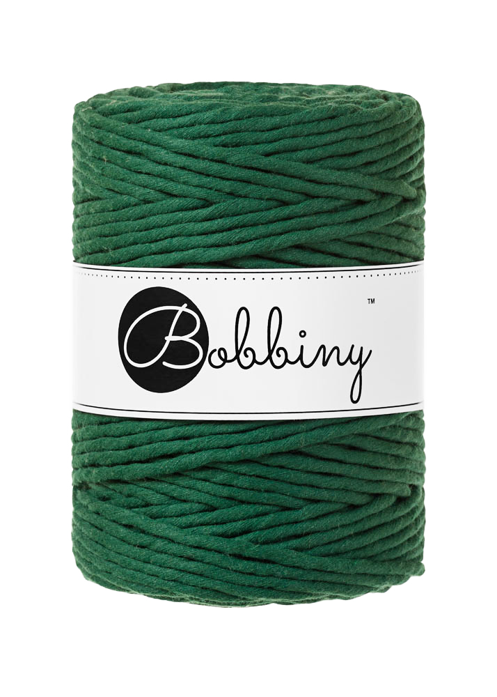 Corde Macramé Peigné 5mm Bobbiny - Couleur Pine Green