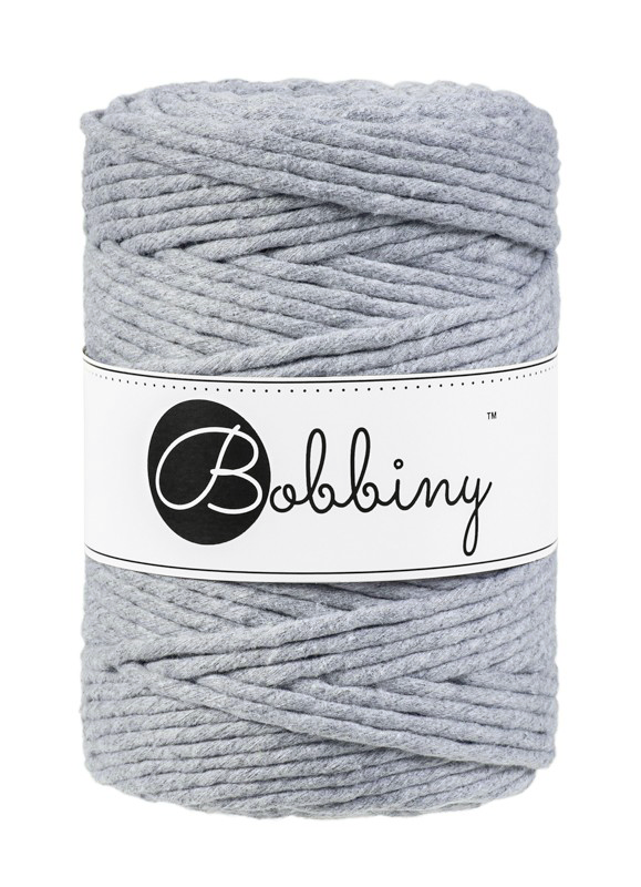 Corde Macramé Peigné 5mm Bobbiny - Couleur Silver