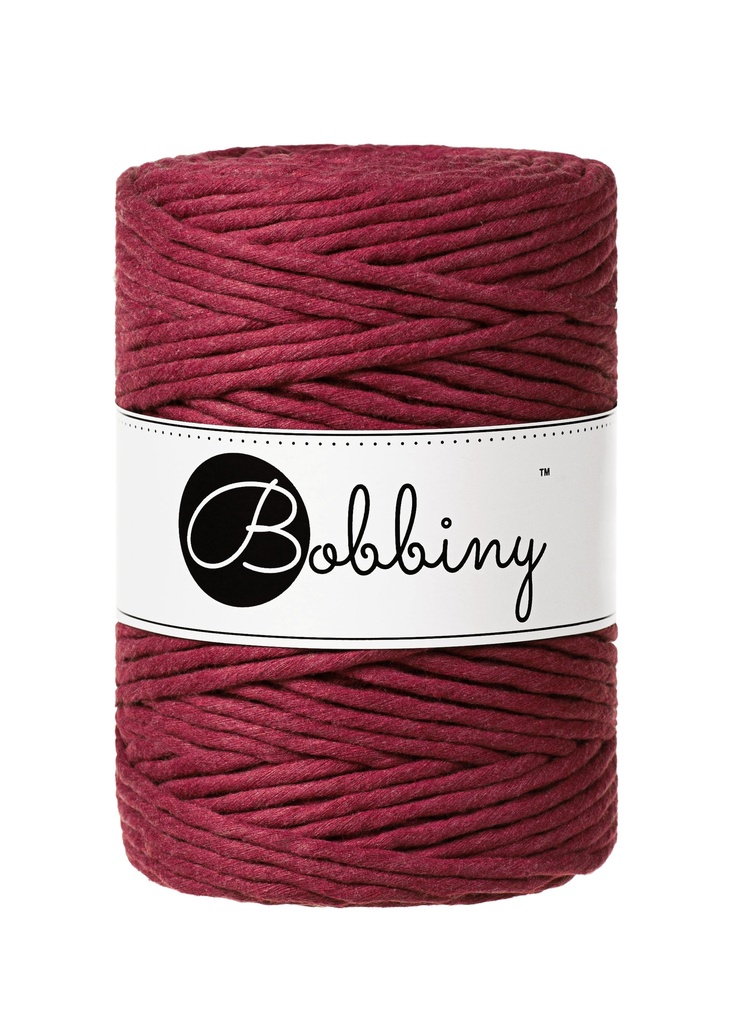 Corde Macramé Peigné 5mm Bobbiny - Couleur Wine Red
