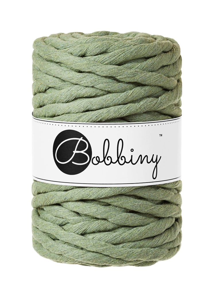 Corde Macramé Peigné 9mm Bobbiny - Couleur Eucalyptus Green