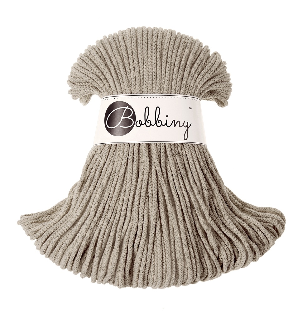 Corde Macramé Tressé 3mm Bobbiny - Couleur Beige