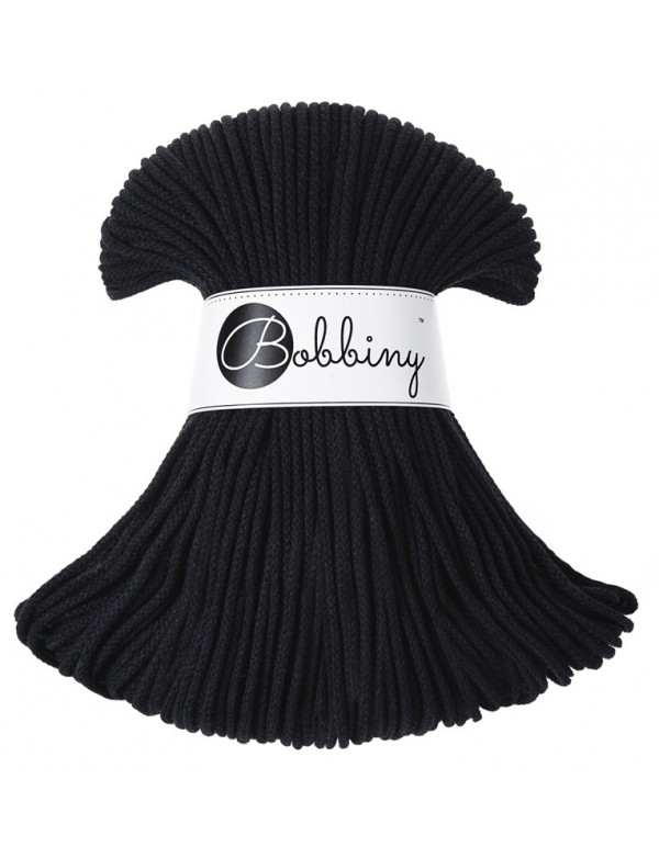 Corde Macramé Tressé 3mm Bobbiny - Couleur Black