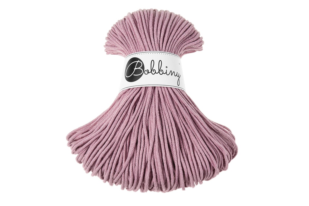Corde Macramé Tressé 3mm Bobbiny - Couleur Dusty Pink