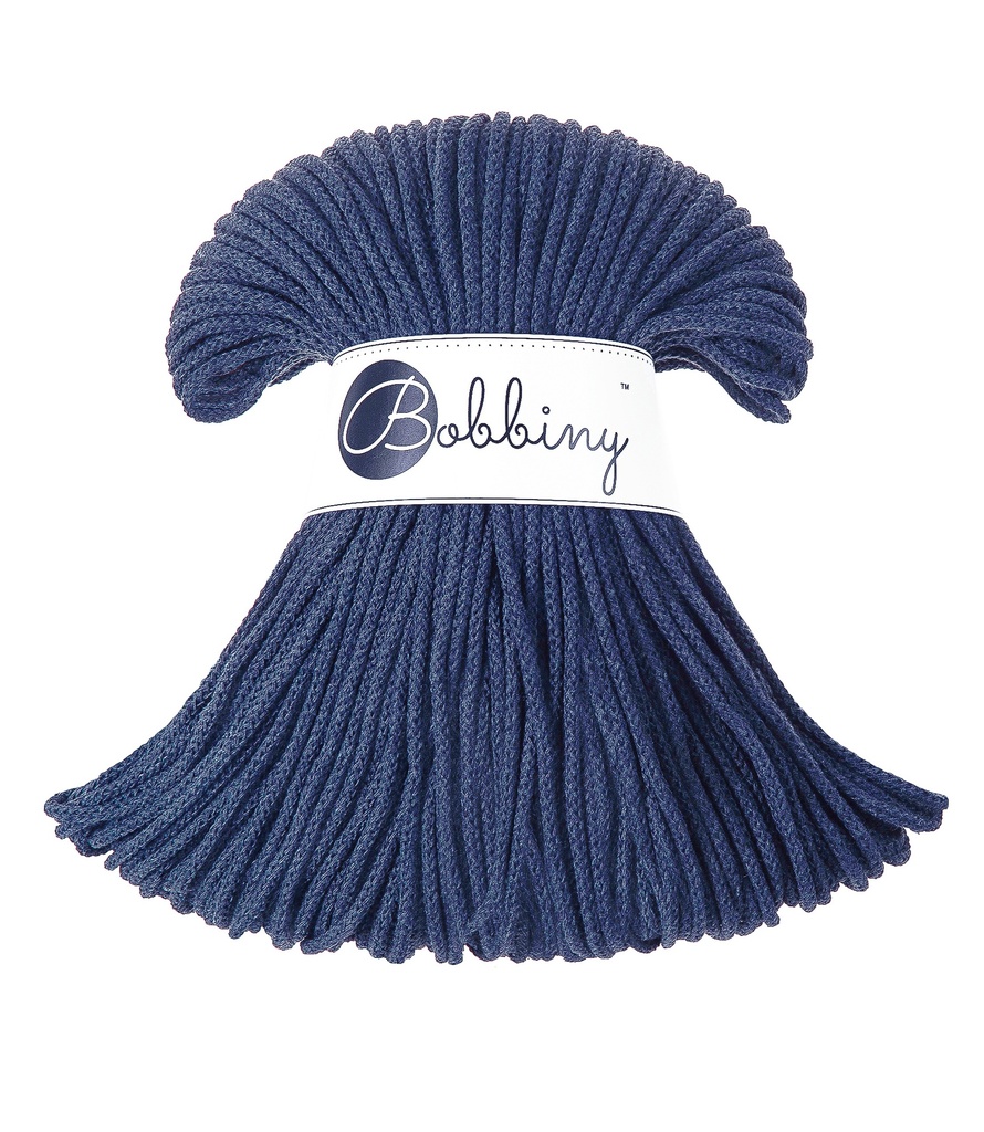 Corde Macramé Tressé 3mm Bobbiny - Couleur Jeans