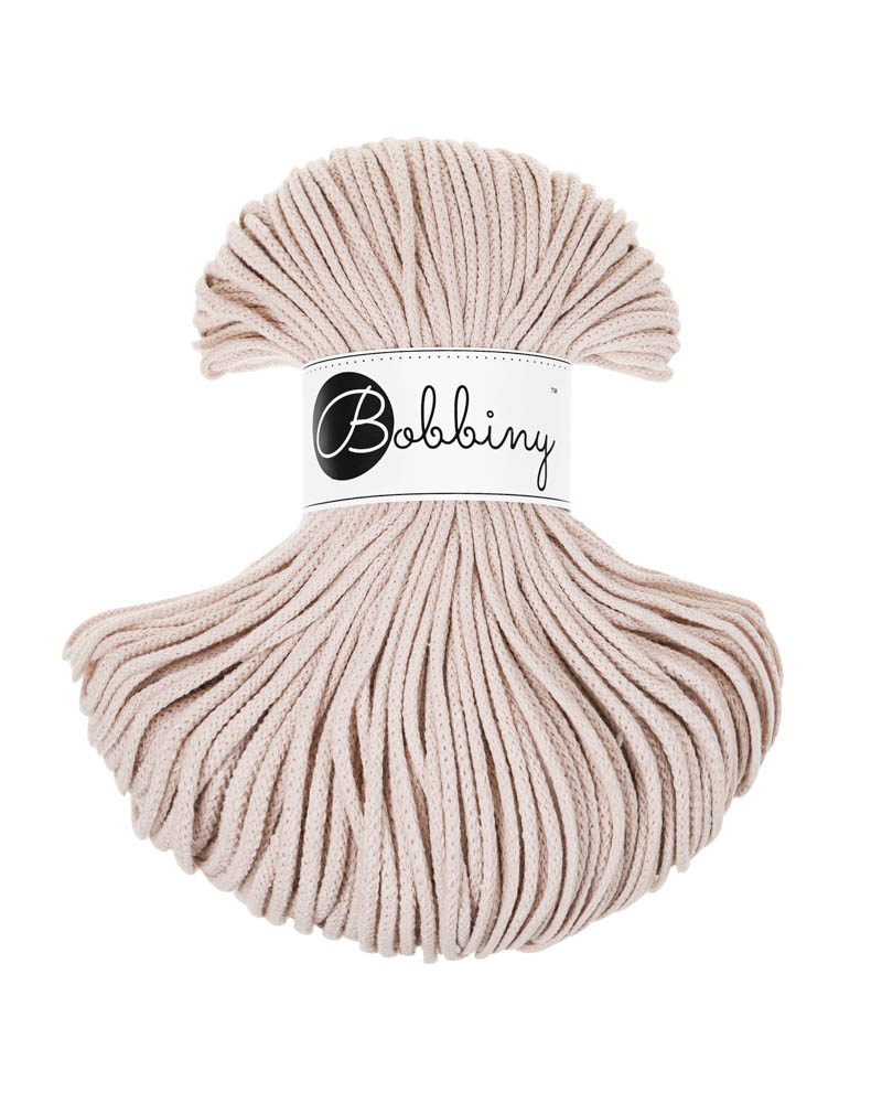 Corde Macramé Tressé 3mm Bobbiny - Couleur Nude