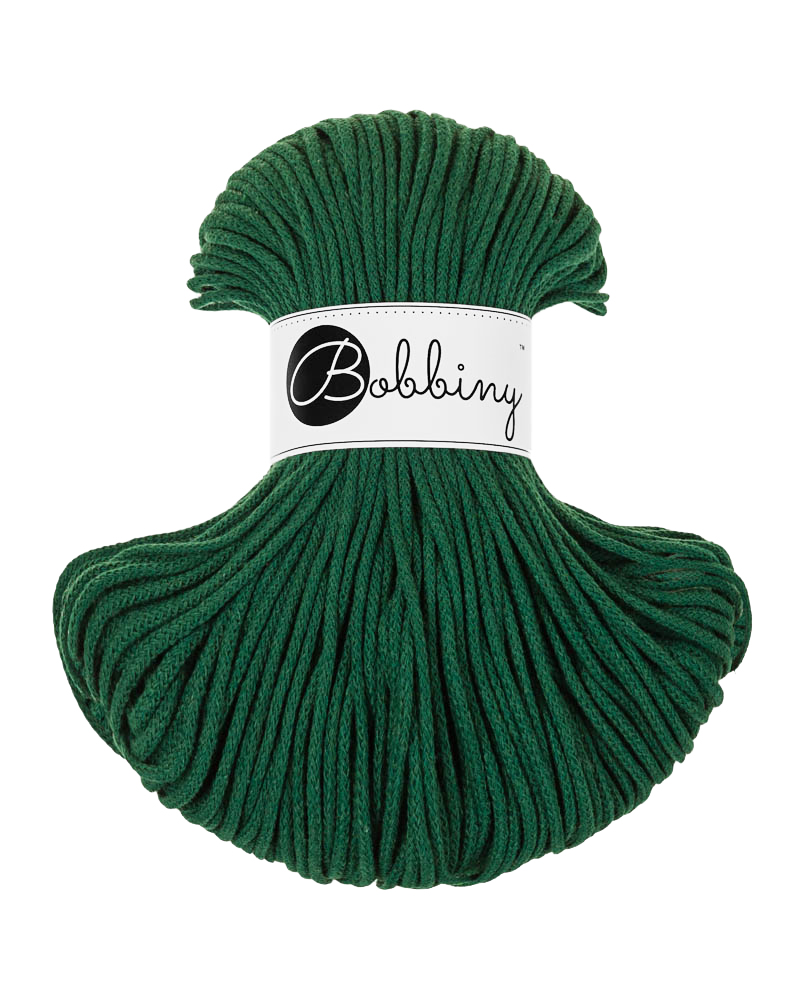 Corde Macramé Tressé 3mm Bobbiny - Couleur Pine Green