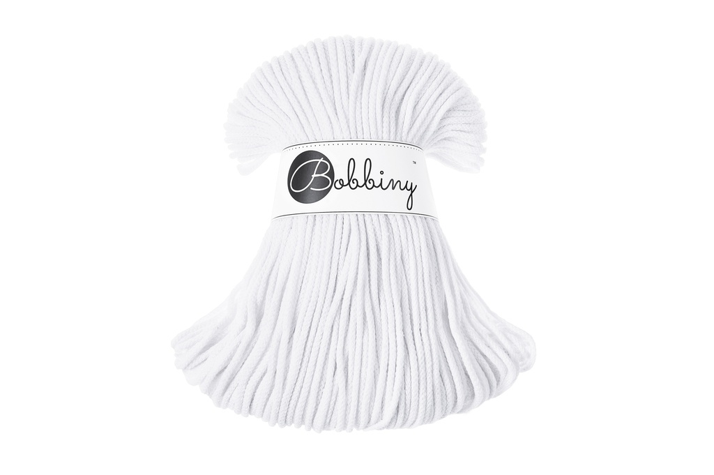 Corde Macramé Tressé 3mm Bobbiny - Couleur White