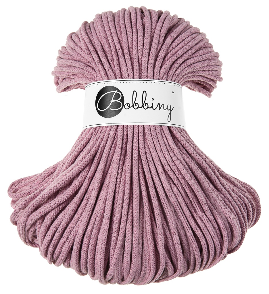 Corde Macramé Tressé 5mm Bobbiny - Couleur Dusty Pink