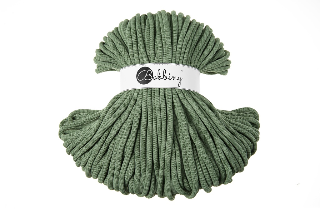 Corde Macramé Tressé 9mm Bobbiny - Couleur Eucalyptus Green