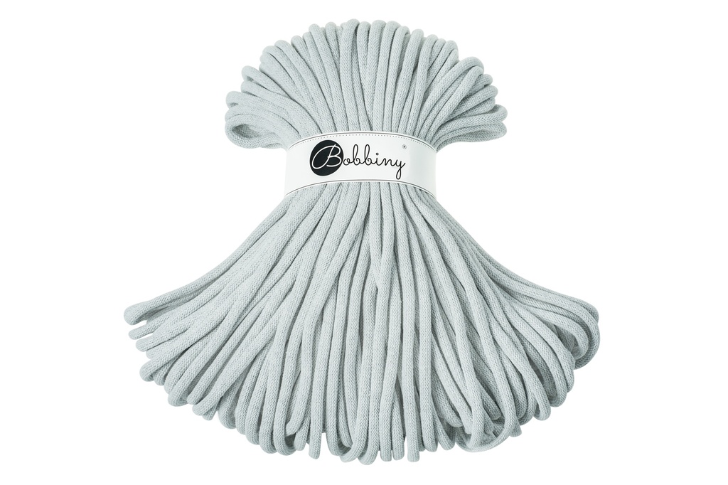 Corde Macramé Tressé 9mm Bobbiny - Couleur Light Grey 