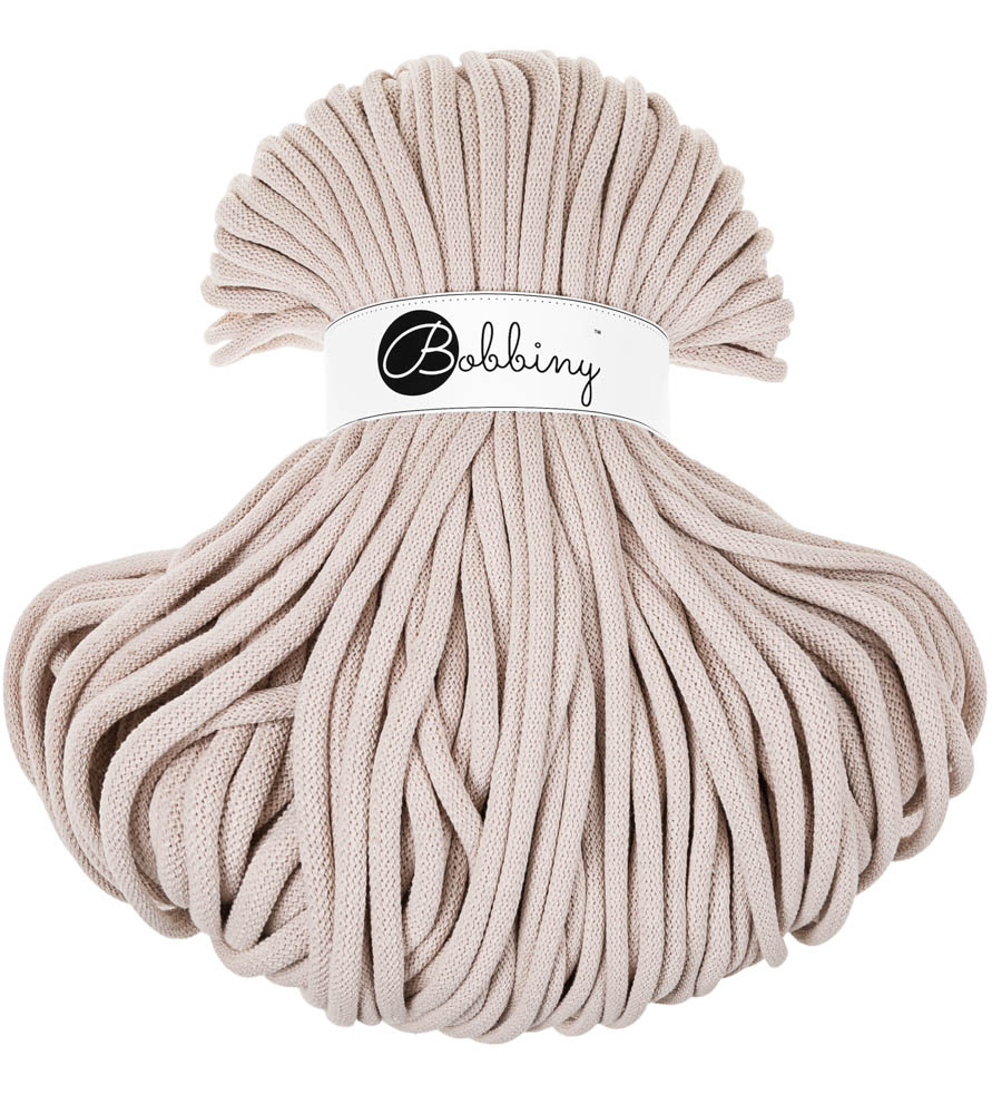 Corde Macramé Tressé 9mm Bobbiny - Couleur Nude