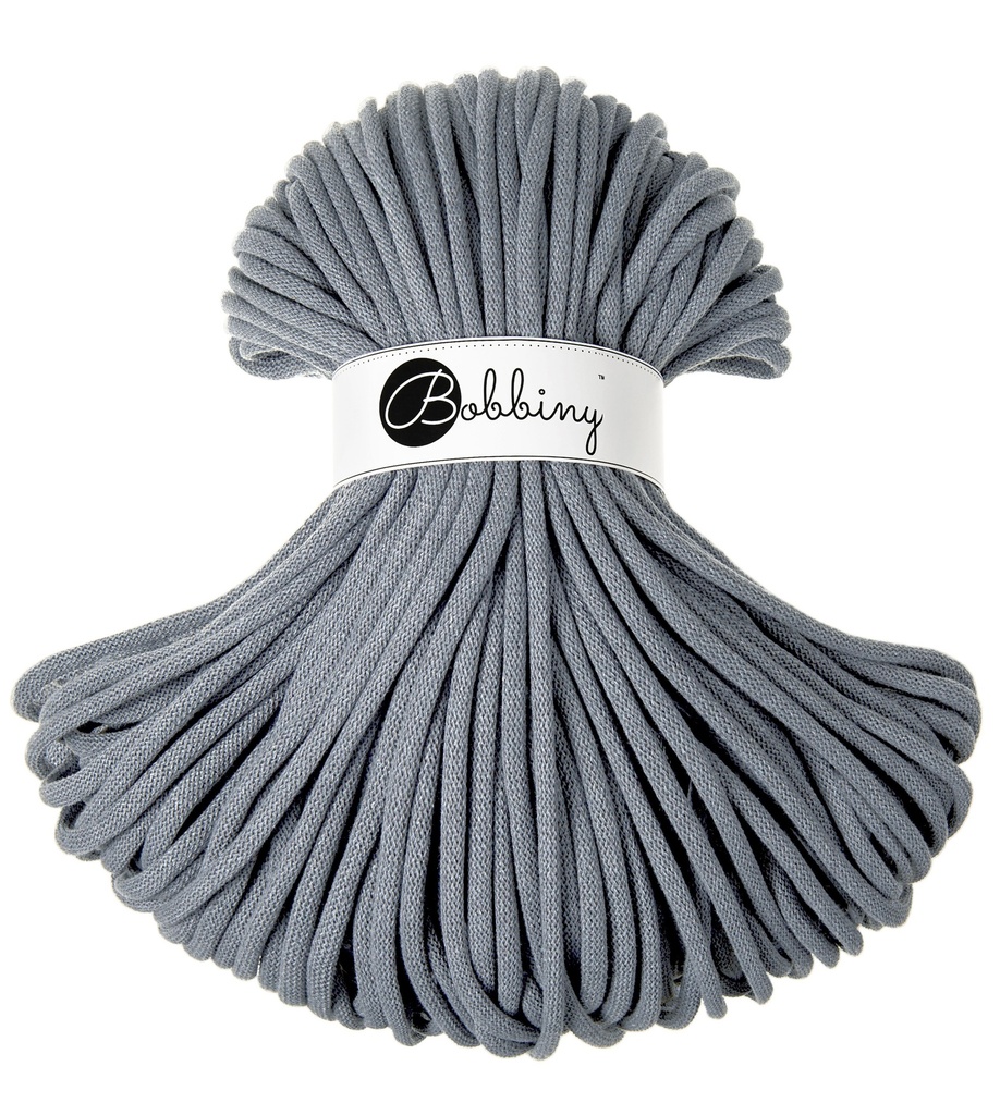 Corde Macramé Tressé 9mm Bobbiny - Couleur Steel