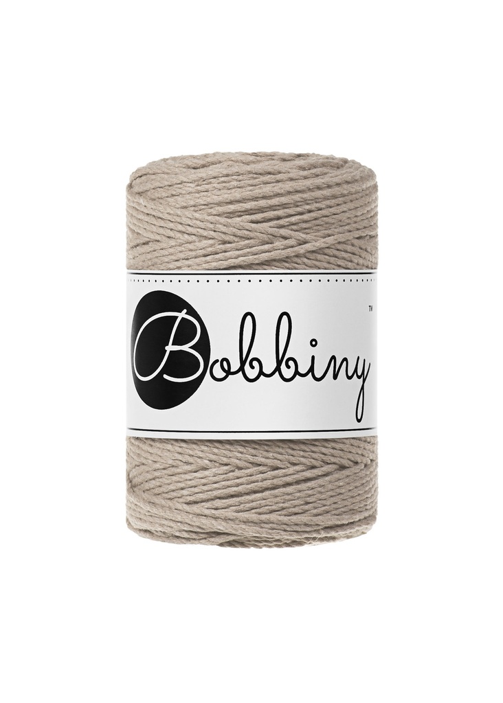 Corde Macramé Torsadé 1,5mm Bobbiny - Couleur Beige