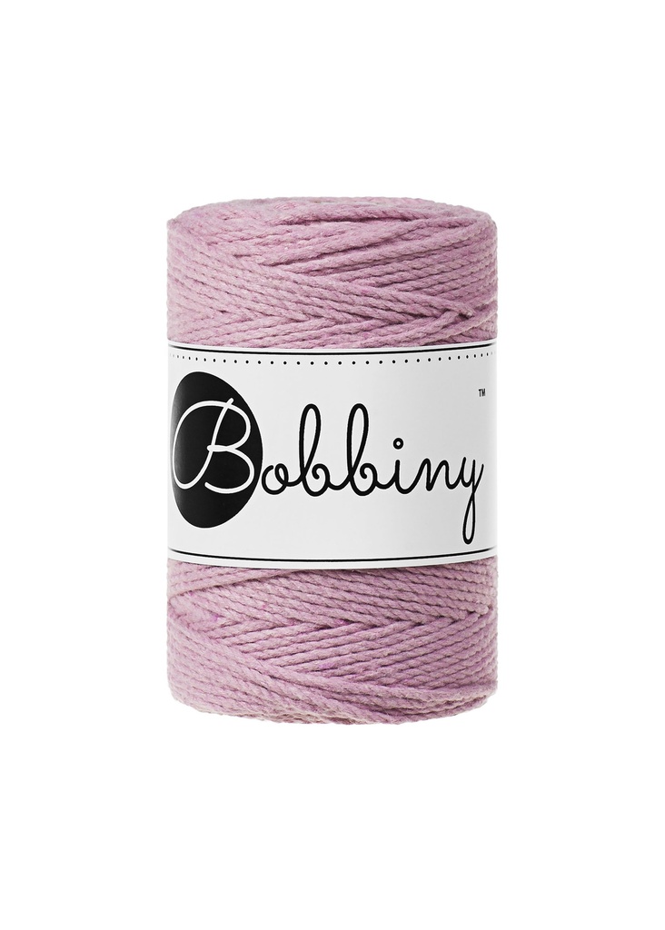 Corde Macramé Torsadé 1,5mm Bobbiny - Couleur Dusty Pink