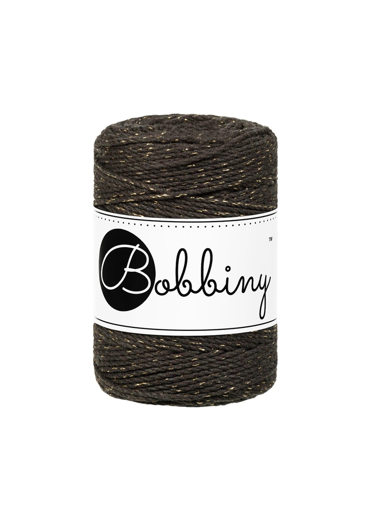 Corde Macramé Torsadé 1,5mm Bobbiny - Couleur Golden Espresso