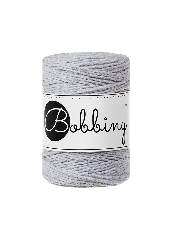 Corde Macramé Torsadé 1,5mm Bobbiny - Couleur Light Grey