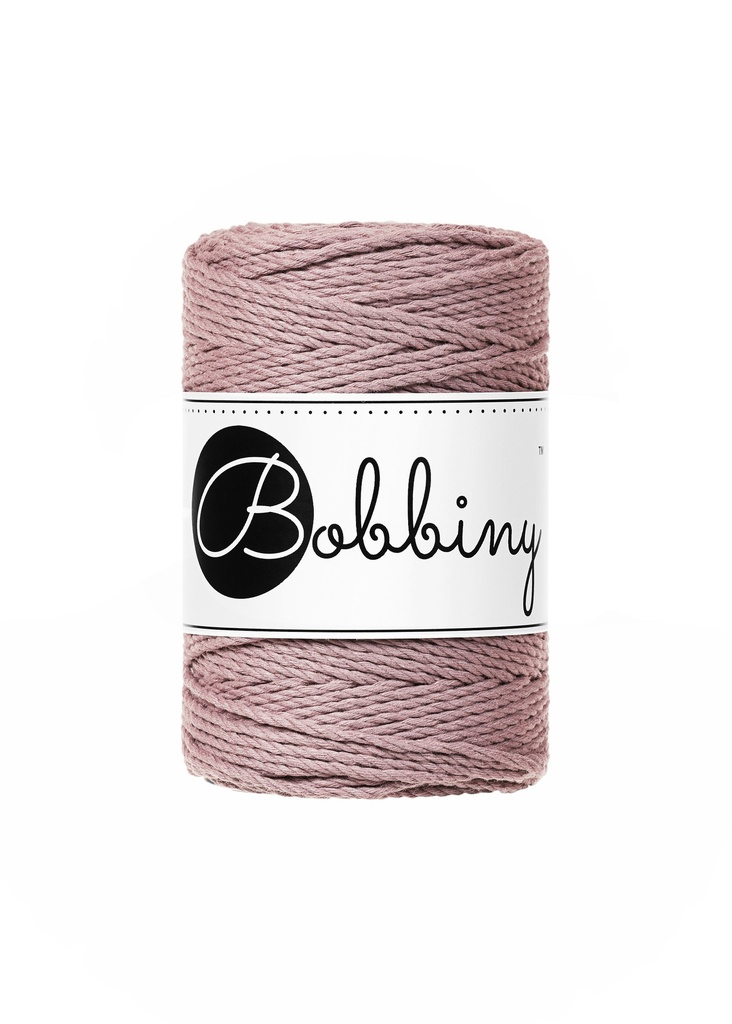 Corde Macramé Torsadé 1,5mm Bobbiny - Couleur Mauve