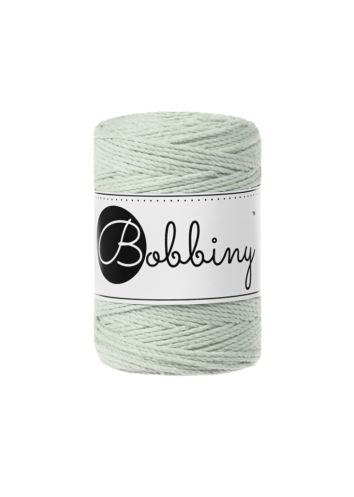 Corde Macramé Torsadé 1,5mm Bobbiny - Couleur Milky Green