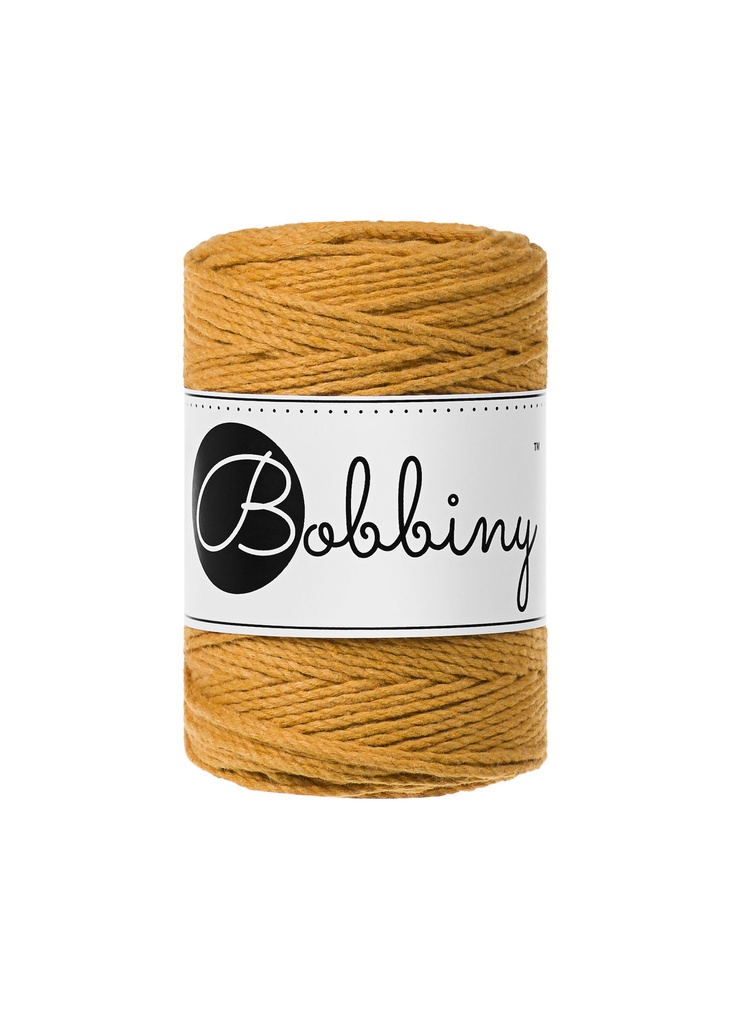 Corde Macramé Torsadé 1,5mm Bobbiny - Couleur Mustard