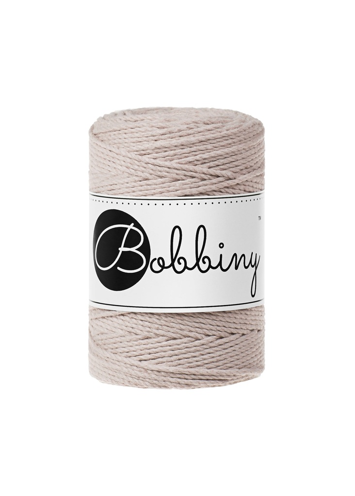 Corde Macramé Torsadé 1,5mm Bobbiny - Couleur Nude