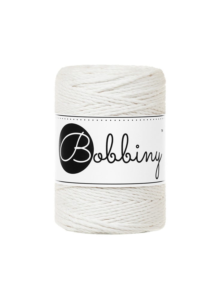 Corde Macramé Torsadé 1,5mm Bobbiny - Couleur Off White