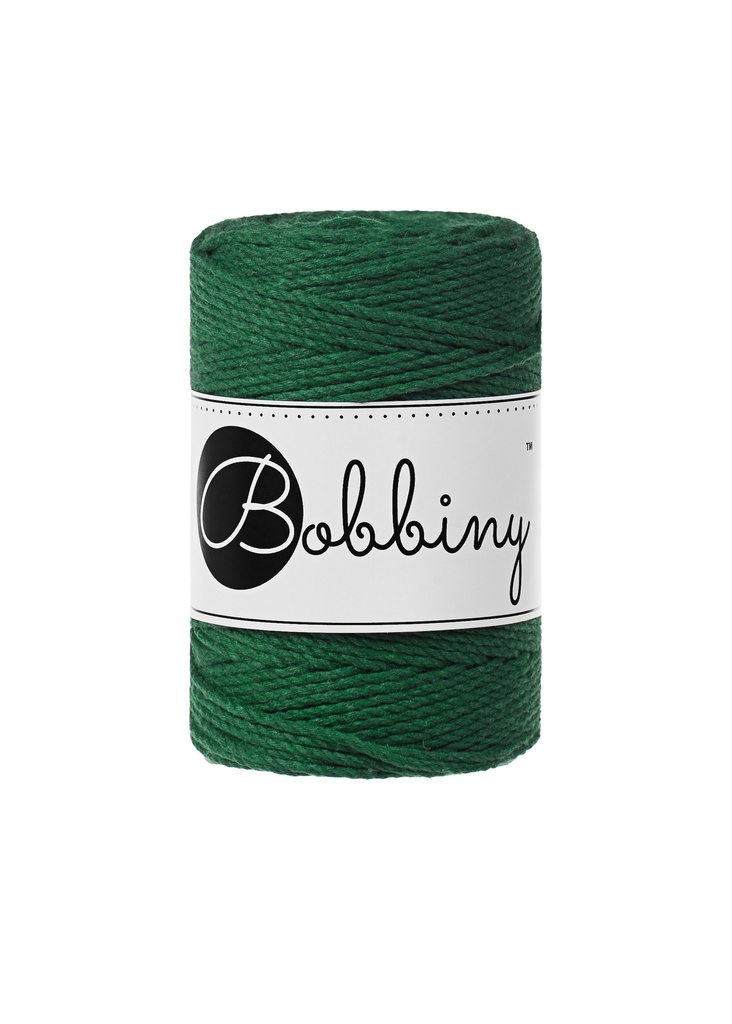 Corde Macramé Torsadé 1,5mm Bobbiny - Couleur Pine Green