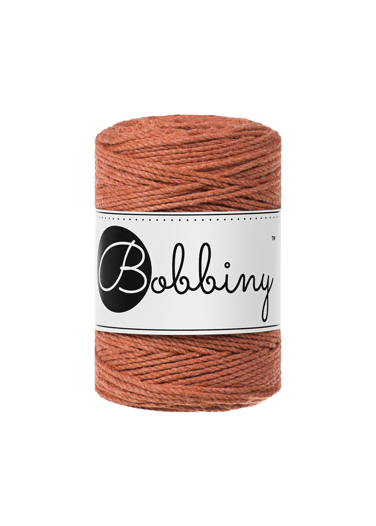 Corde Macramé Torsadé 1,5mm Bobbiny - Couleur Terracotta