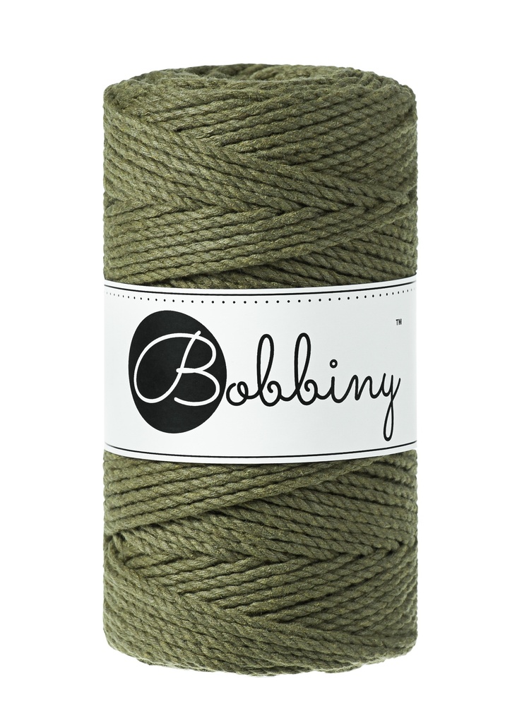 Corde Macramé Torsadé 3mm Bobbiny - Couleur Avocado