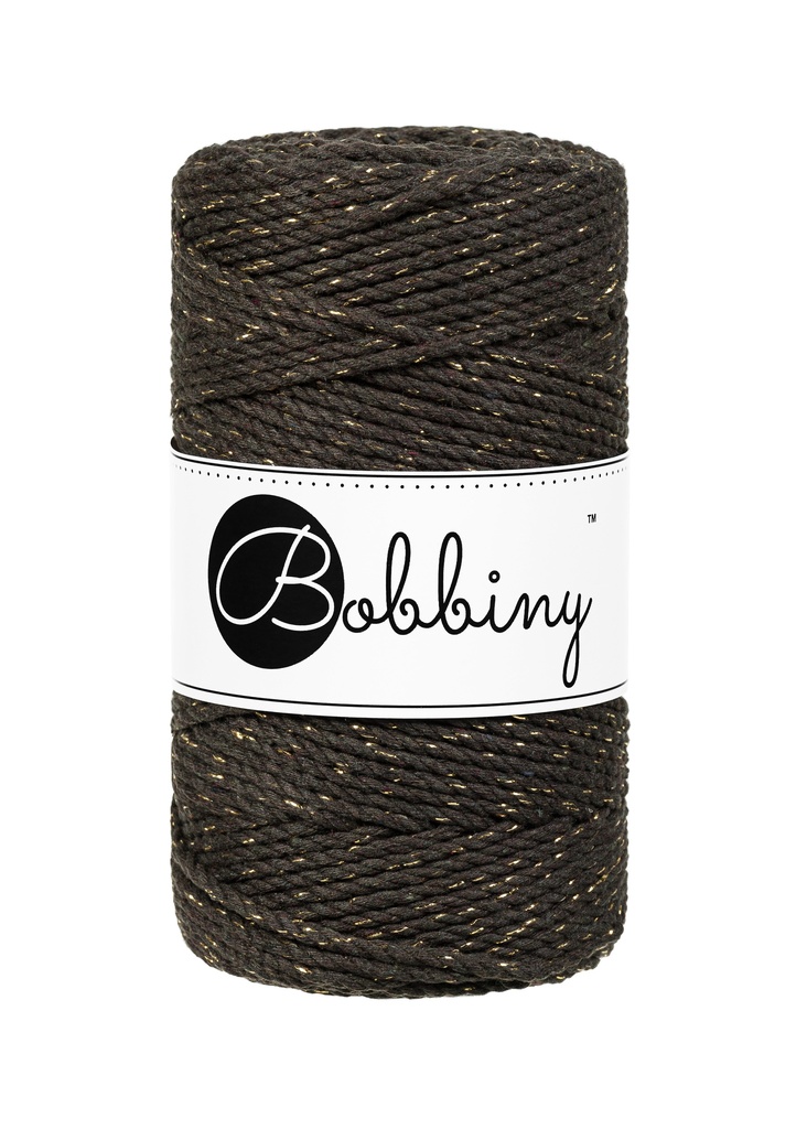 Corde Macramé Torsadé 3mm Bobbiny - Couleur Golden Espresso