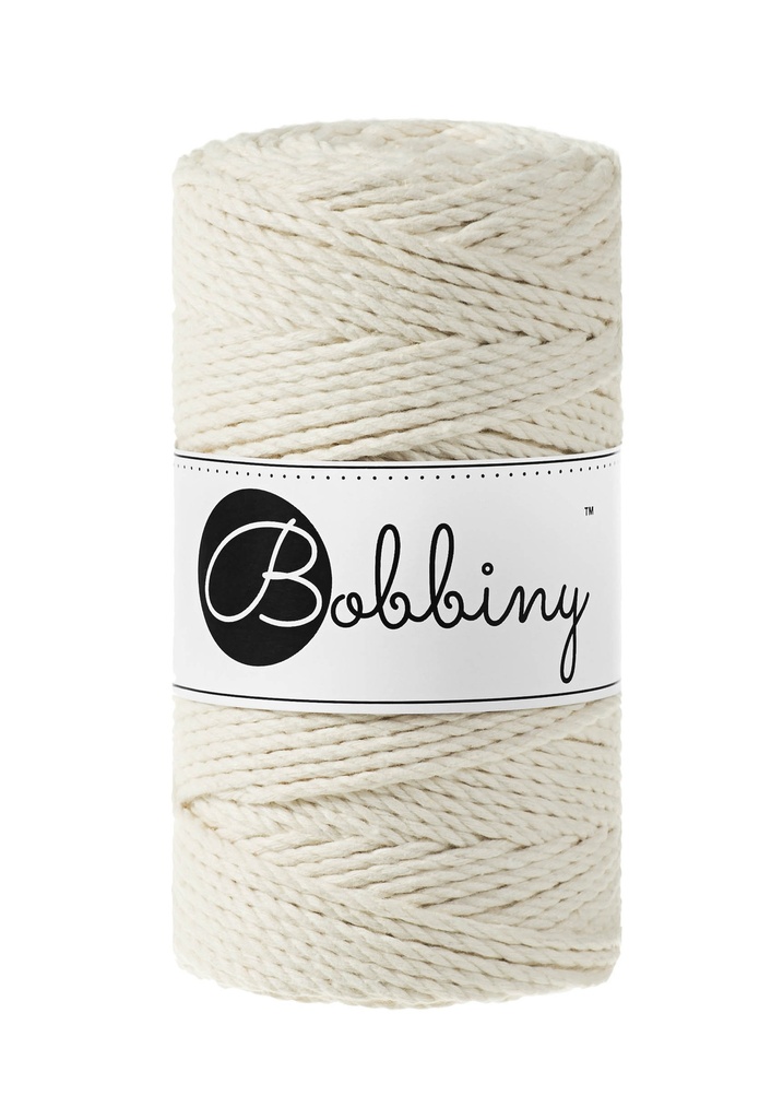 Corde Macramé Torsadé 3mm Bobbiny - Couleur Natural