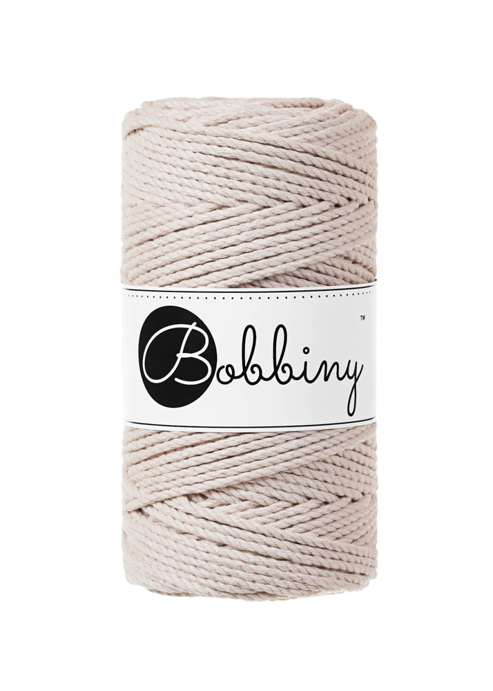 Corde Macramé Torsadé 3mm Bobbiny - Couleur Nude