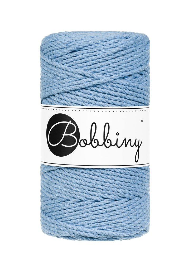 Corde Macramé Torsadé 3mm Bobbiny - Couleur Perfect Blue