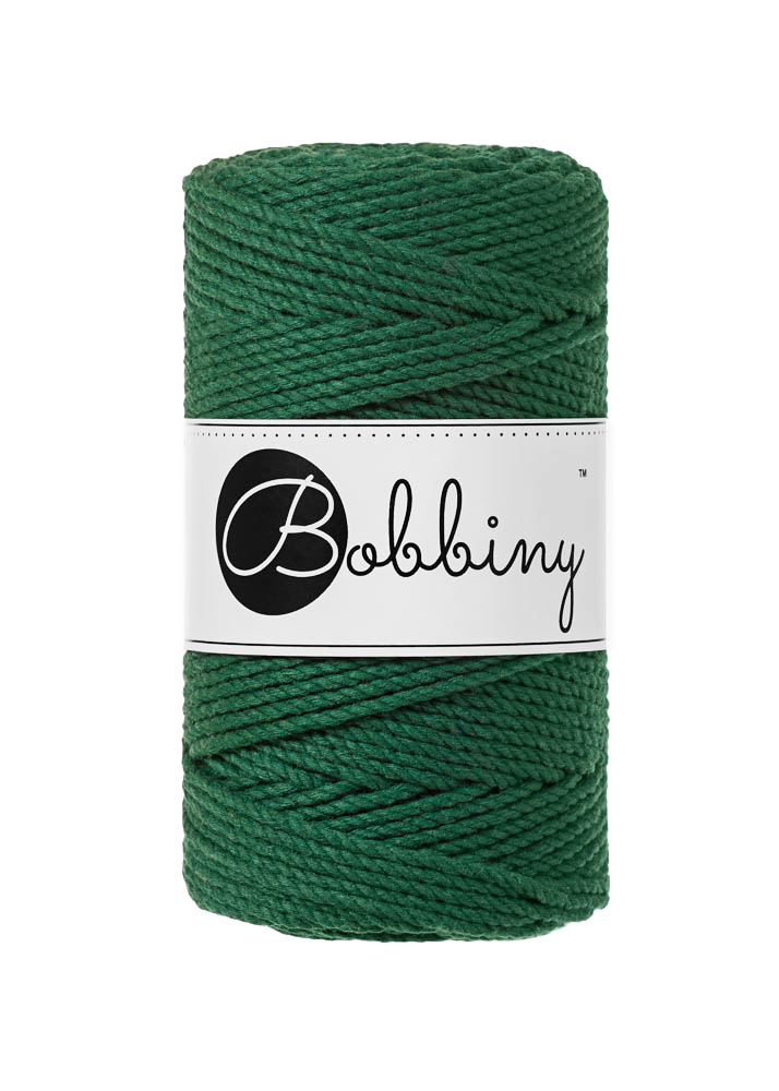 Corde Macramé Torsadé 3mm Bobbiny - Couleur Pine Green