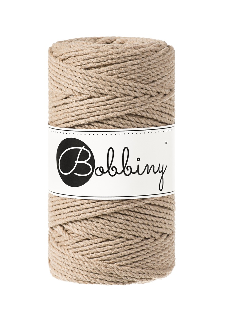 Corde Macramé Torsadé 3mm Bobbiny - Couleur Sand