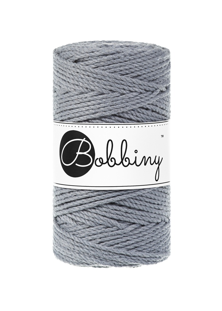 Corde Macramé Torsadé 3mm Bobbiny - Couleur Steel
