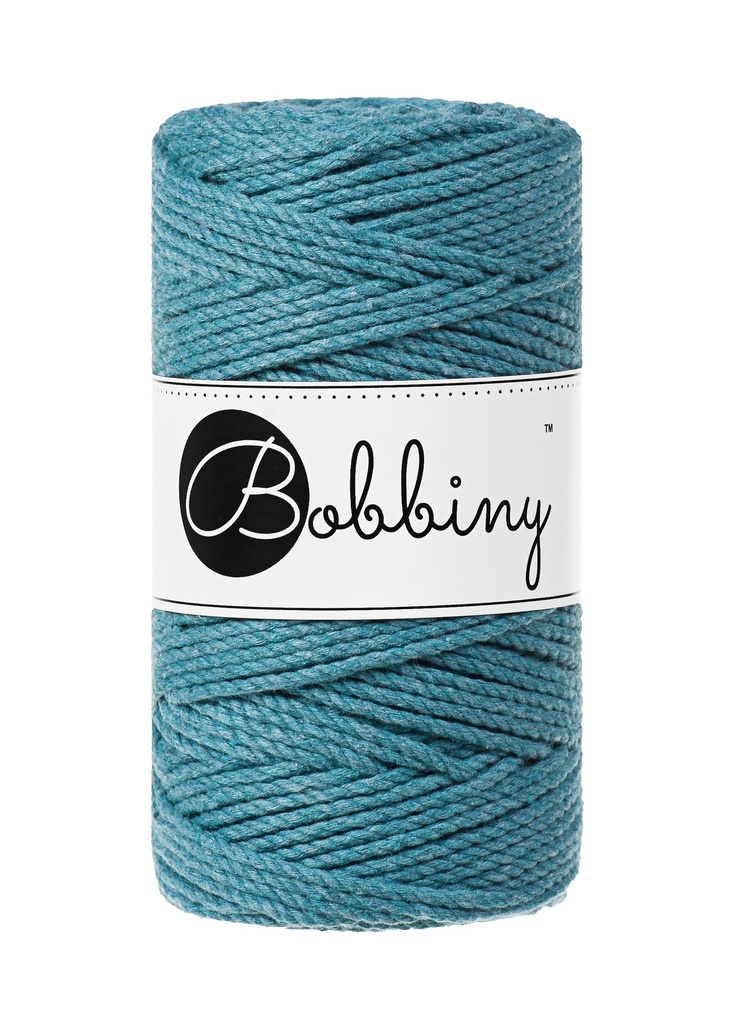 Corde Macramé Torsadé 3mm Bobbiny - Couleur Teal