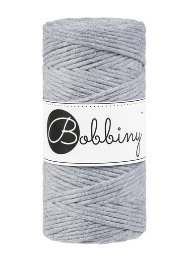 Corde Macramé Peigné 3mm Bobbiny - Couleur Silver