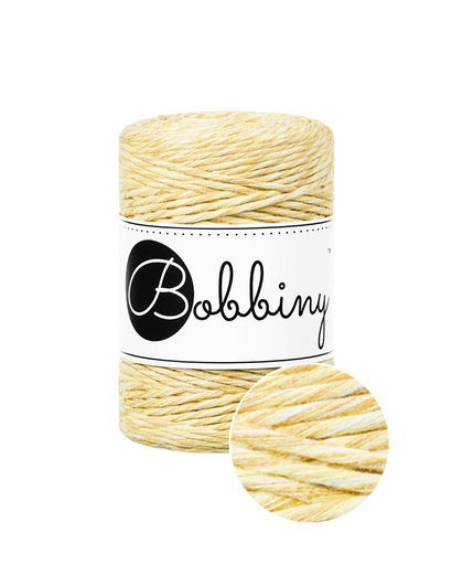 Corde Macramé Peigné 1,5mm Bobbiny - Couleur Banana Shake