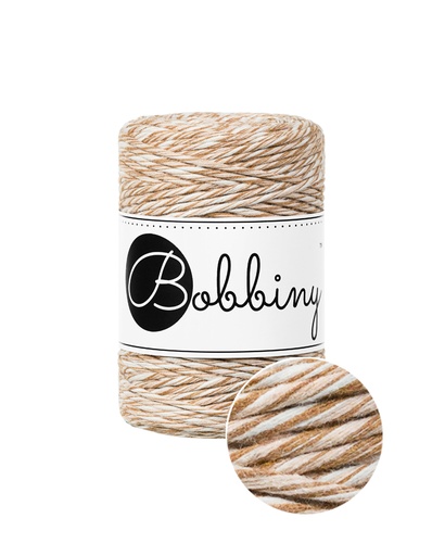 Corde Macramé Peigné 1,5mm Bobbiny - Couleur Caramel Shake