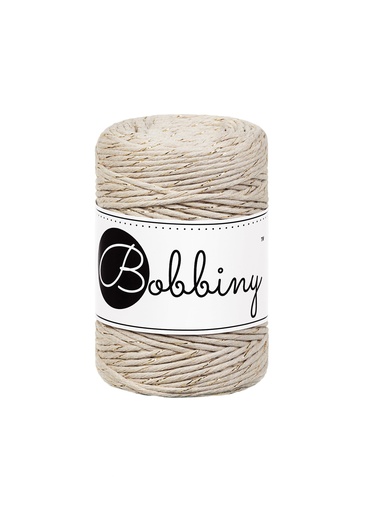 Corde Macramé Peigné 1,5mm Bobbiny - Couleur Golden Beige