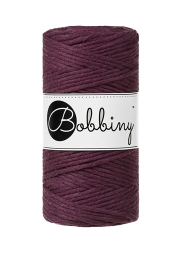 Corde Macramé Peigné 3mm Bobbiny - Couleur Blackberry