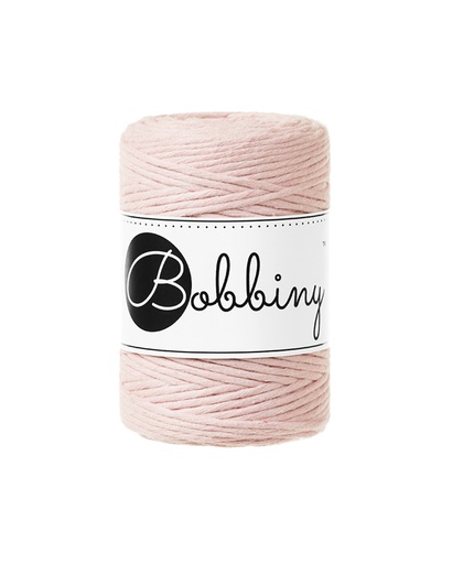 Corde Macramé Peigné 1,5mm Bobbiny - Couleur Pastel Pink