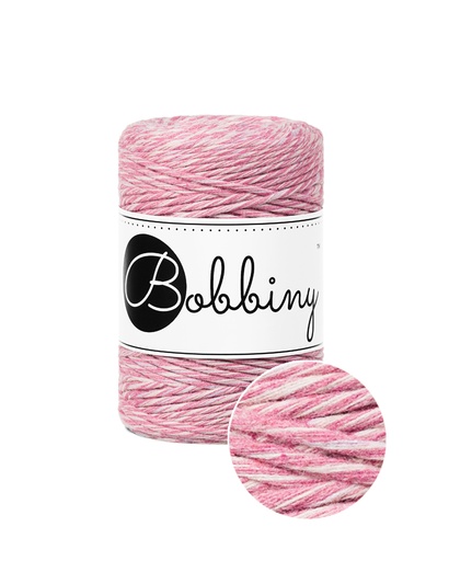 Corde Macramé Peigné 1,5mm Bobbiny - Couleur Raspberry Shake