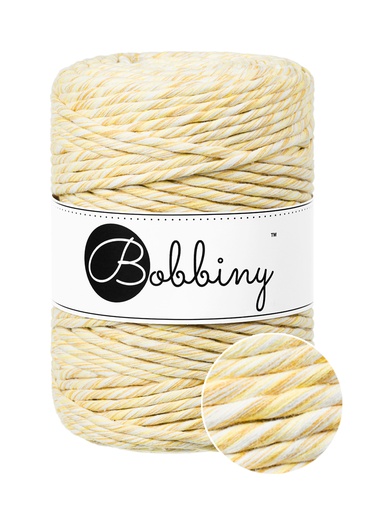 Corde Macramé Peigné 5mm Bobbiny - Couleur Banana Shake