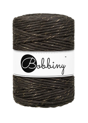 Corde Macramé Peigné 5mm Bobbiny - Couleur Golden Espresso